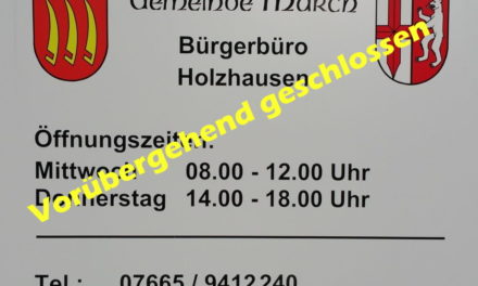 Bürgerbüro in Holzhausen ist wieder besetzt