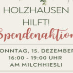 Holzhausen hilft! Spendenaktion am Milchhiesli am 15.12.2024