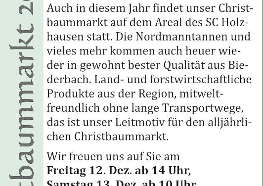 Christbaummarkt 2025