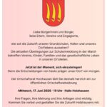 Ortschaftsratssitzung Schulentwicklung