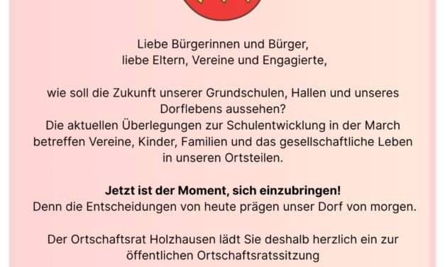 Ortschaftsratssitzung Schulentwicklung